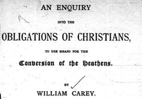 William Carey Enquiry Book Cover